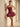 Strapless Sparkly Lace Up Mini Sequin Bubble Dress in Burgundy