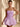 Strapless Sparkly Lace Up Mini Sequin Bubble Dress in Lilac