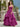Satin Sheer Bodice Sparkly Corset Tiered Fuchsia Ball Gown Maxi Prom Dress