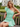 One Shoulder Taffeta Pleated Ruffle Lace Up Mini Sheath Prom Dress in Mint Green