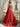 Lace Embroidery Cut Out Ball Gown Prom Dress With Pocket - Red