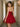 Lace Strapless Bodice Pretty Mini Ball Gown Dress in Red