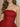 Lace Strapless Bodice Pretty Mini Ball Gown Dress in Red
