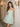 Lace Strapless Bodice Pretty Mini Ball Gown Dress in Mint Green