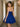 Lace Strapless Bodice Pretty Mini Ball Gown Dress in Royal Blue