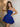 Lace Strapless Bodice Pretty Mini Ball Gown Dress in Royal Blue
