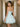 Lace Strapless Bodice Pretty Mini Ball Gown Dress in Baby Blue