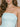 Lace Strapless Bodice Pretty Mini Ball Gown Dress in Baby Blue