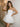 Lace Strapless Bodice Pretty Mini Ball Gown Dress in White