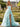 Bodice Layered Ball Gown Prom Dress With Slit in Baby Blue