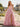 Bodice Layered Ball Gown Prom Dress With Slit in Pink