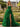 Bodice Layered Ball Gown Prom Dress With Slit in Emerald Green