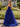 Bodice Layered Ball Gown Prom Dress With Slit in Royal Blue