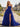 Bodice Layered Ball Gown Prom Dress With Slit in Royal Blue
