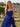 Bodice Layered Ball Gown Prom Dress With Slit in Royal Blue