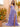 Cut Front Sparkly Lace Embroidery Tiered Ball Gown Prom Dress With Ruffle - Lilac