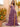 Cut Front Sparkly Lace Embroidery Tiered Ball Gown Prom Dress With Ruffle - Plum