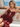 Cut Front Sparkly Lace Embroidery Tiered Long Ball Gown Prom Dress With Ruffle in Burgundy