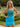 Hot Fix Scoop Pleated Sheath Mini Prom Dress - Blue