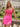 Hot Fix Scoop Pleated Sheath Mini Prom Dress - Hot Pink
