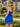 Hot Fix Scoop Pleated Sheath Mini Prom Dress - Royal Blue