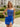 Hot Fix Scoop Pleated Sheath Mini Prom Dress - Royal Blue