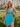 Hot Fix Scoop Pleated Sheath Mini Prom Dress - Sky Blue