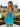 Hot Fix Scoop Pleated Sheath Mini Prom Dress - Sky Blue