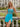 Hot Fix Scoop Pleated Sheath Mini Prom Dress - Sky Blue