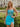 Hot Fix Scoop Pleated Sheath Mini Prom Dress - Sky Blue