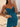 Lace Embroidery Sheer Bodice Mini Prom Dress - Blue