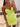 Lace Embroidery Sheer Bodice Mini Prom Dress - Fluorescent