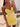Lace Embroidery Sheer Bodice Mini Prom Dress - Yellow