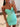 Lace Embroidery Sheer Bodice Mini Prom Dress - Mint Green