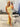 One Shoulder Lace 3D Rose Prom Dress With Slit - Yellow
