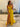 Hand Made Flower Lace Mermaid Prom Dress - Yellow