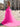 Bow Front Lace Illusion Floral Long Mermaid Prom Dress With Drop - Hot Pink