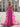 Bow Front Lace Illusion Floral Long Mermaid Prom Dress With Drop in Hot Pink