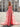 Bow Front Lace Illusion Floral Long Mermaid Prom Dress With Drop in Coral