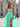 Bow Front Lace Illusion Floral Long Mermaid Prom Dress With Drop - Mint Green