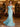 Off Shoulder Trumpet Long Evening Dress - Baby Blue