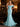 Off Shoulder Trumpet Long Evening Dress - Baby Blue