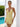 Pearl Lace Bodycon Mini Cocktail Homecoming Dress With V-Neck in Yellow