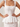 Illusion Lace Two Pieces Like Bow Waist Mini Sheath Hoco Dress in White
