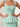 Illusion Lace Two Pieces Like Bow Waist Mini Sheath Hoco Dress in Mint Green