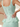 Illusion Lace Two Pieces Like Bow Waist Mini Sheath Hoco Dress in Mint Green