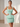 Illusion Lace Two Pieces Like Bow Waist Mini Sheath Hoco Dress in Mint Green