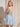 Embroidery Bodice Sweetheart Neck Sheer Lace Up Mini A-Line Prom Dress in Baby Blue