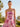 Printing Spaghetti Strap Long Ball Gown Prom Dress With Pocket in Pink Floral