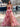 Printing Spaghetti Strap Ball Gown Prom Dress With Pocket - Pink